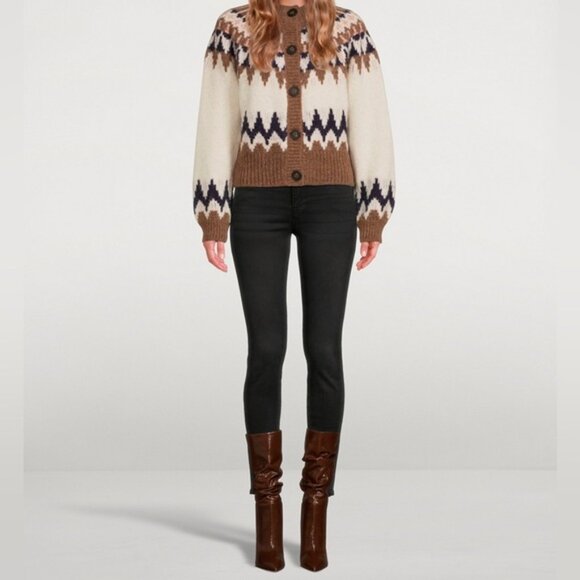 Frame Le High skinny denim fray hem jeans Sz 26 - Picture 1 of 12